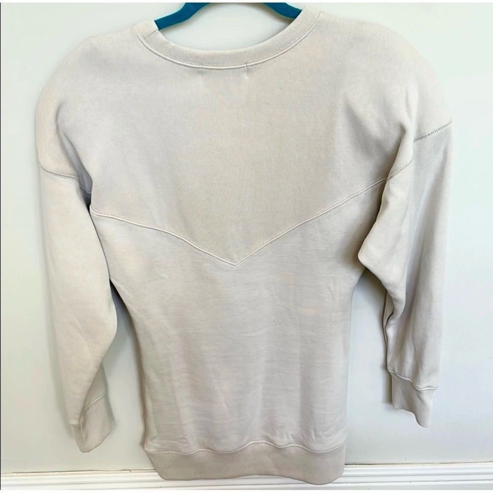 Amylynn Neu Oatmeal Neutral Mini Sweatshirt Dress - Size M - NWT - Picture 2 of 5